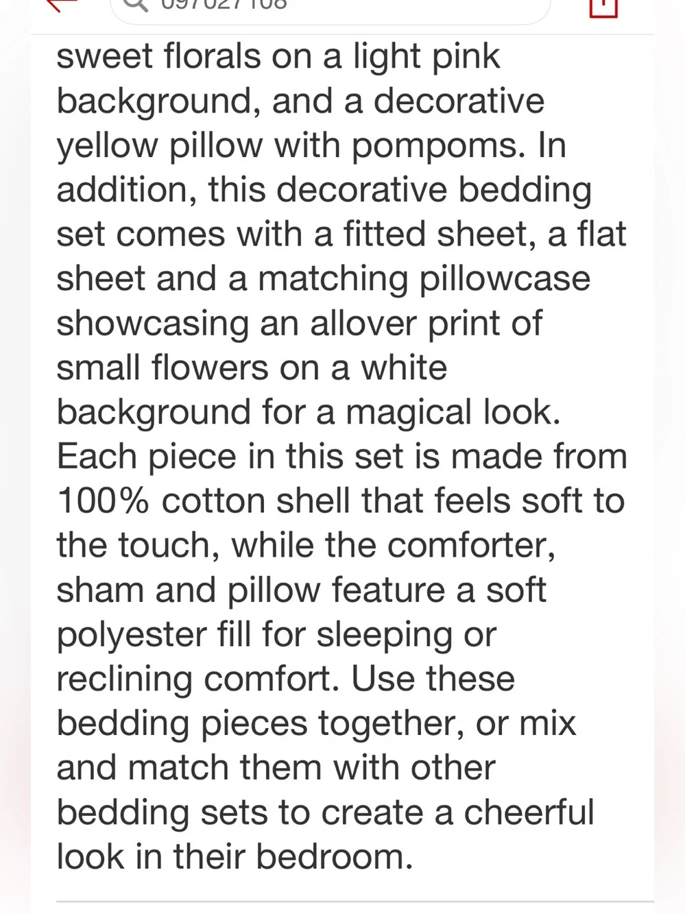 PILLOWFORT NWT Twin In the Garden Kids' Bedding Set with Sheets